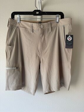 Flag & Anthem Men’s Tan Striped Hybrid Shorts
